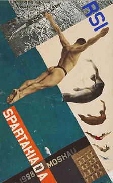 Schwalben beim Tauchen, Entwurf für Postkarte, 1928 von Atelier Liesjes
