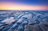 Sonnenuntergang über dem Wattenmeer bei Ebbe von Bas Meelker Miniaturansicht