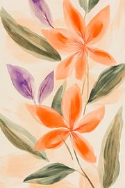 Blühende Träume – Aquarellblüten  Sanfte Farben – Blumen von Poster Art Shop