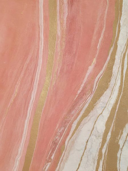 Blush Marble With Gold by Alpenglow Workshop