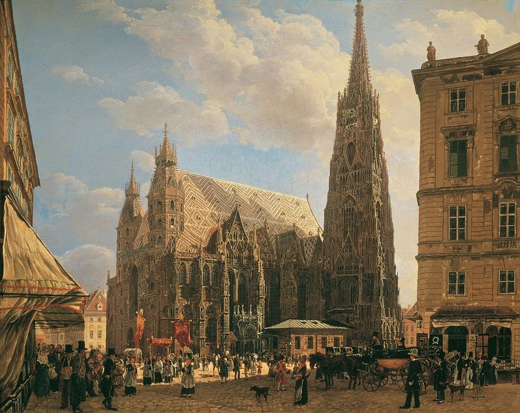 Stephansdom, Wien, Rudolf von Alt von Meisterhafte Meister