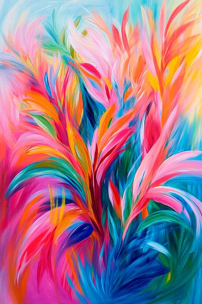 Kleurrijke bloesems - levendige kleuren van Poster Art Shop