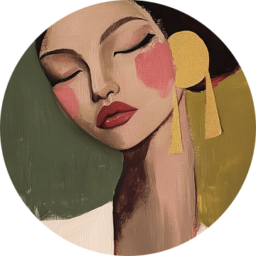 Daydreamer, modern portret van Carla Van Iersel