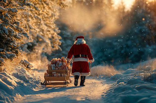 Weihnachtsmann Spaziergang