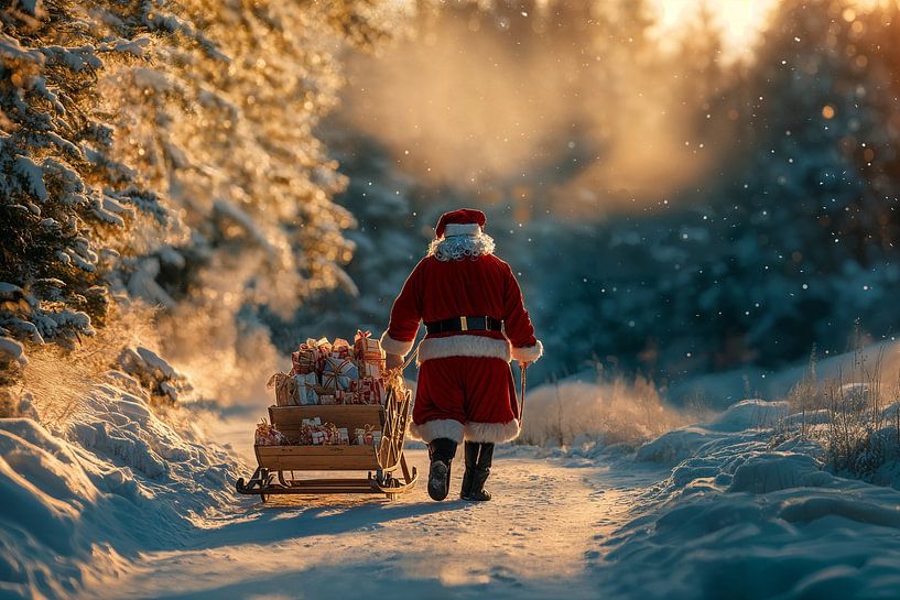 Promenade du Père Noël par Poster Art Shop