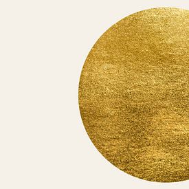 Gouden cirkel VII van Lily van Riemsdijk - Art Prints with Color