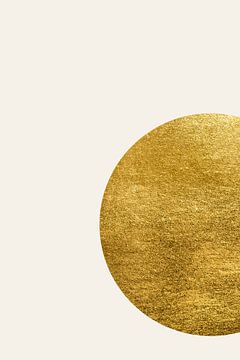 Gouden cirkel VII van Lily van Riemsdijk - Art Prints with Color