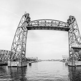 The railwaybridge De Hef in black and white RawBirdphoto's Wouter Putter von Rawbird Photo's Wouter Putter