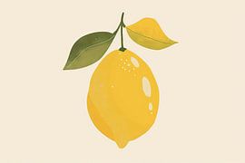Lemon illustration by Poster Art Shop