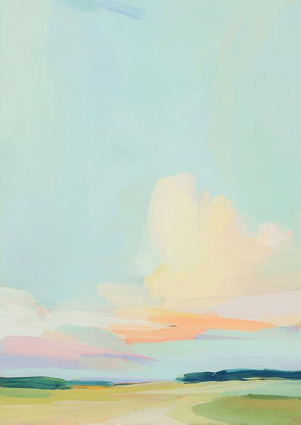 Offenes Feld – Pastell &amp; Minimalismus von Niklas Maximilian