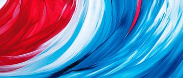 Dynamic colour streams - Abstract design by Poster Art Shop