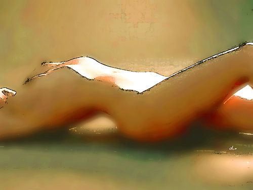 Vrouwelijk naakt Zonnebadend