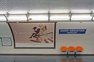 Pariser Metrostation von Maurice de vries