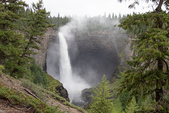 Wells Gray waterfall in Canada