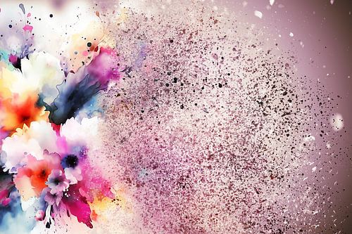 Fleurs en dispersion