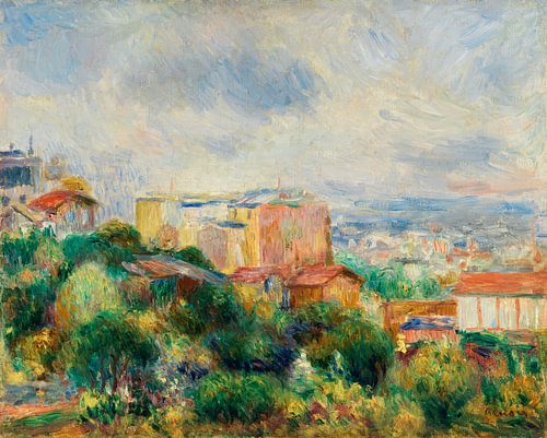 zicht op Montmartre, Renoir (1892)
