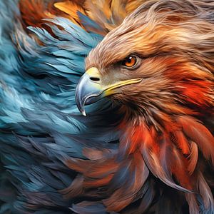 Steinadler Fotorealistisches Kunstwerk