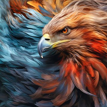 Golden eagle Photorealistic Artwork