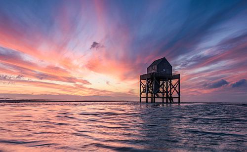 Sunset on the Wadden Sea