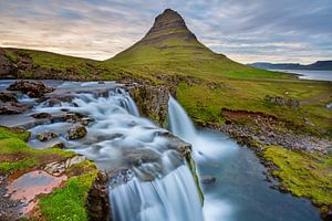 Coucher de soleil à Kirkjufellsfoss Islande