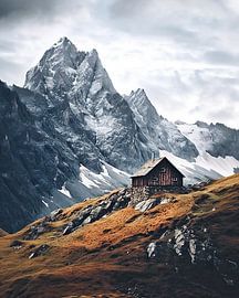 Hütte in den Bergen