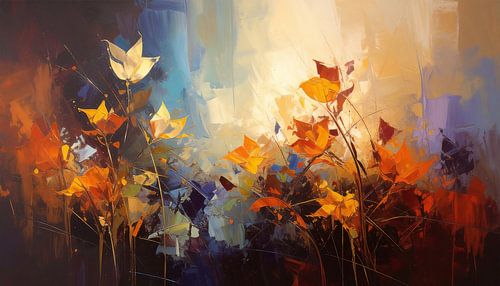 Painting with flowers