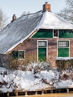 verschneites Winning in Giethoorn