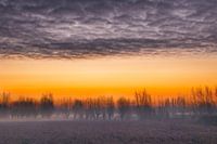 Prachtige winterse zonsopgang
