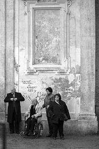 Rome | Zwart wit foto's in Rome | mensen/people | Italie