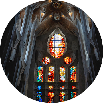 Lichtspel der Spiritualiteit - Sagrada Familia's Gebrandschilderd Raam van Femke Ketelaar