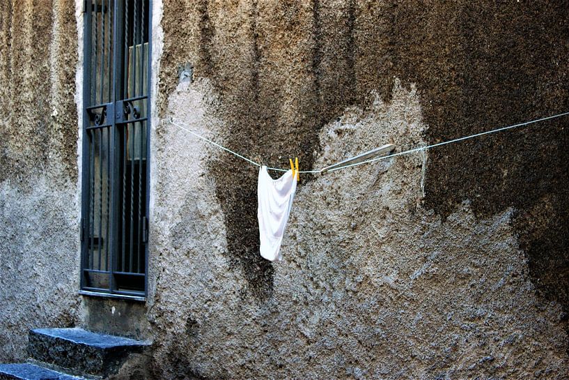 Clothesline with underwear by Anna van Leeuwen