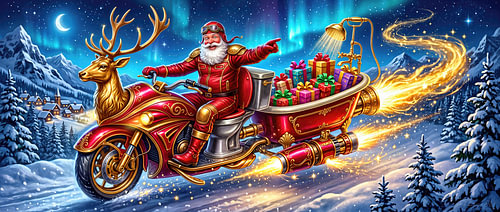 Father Christmas – On tour with a loo and a bath