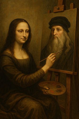 Mona Lisa schildert Leonardo da Vinci