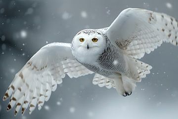 Snow - Owl #2 by Skyfall