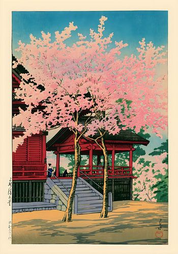 Kiyomizu-Halle in Ueno von Kawase Hasui