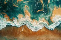 Abstract Waves on the coast