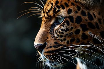 Detailed portrait of a leopard by Imperial Art House