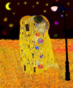Der Kuss Gustav Klimt, Jugendstil mal anders von Digital Art Studio