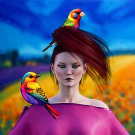 La fille aux oiseaux en France