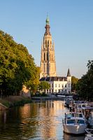 View of the Spanjaardsgat, the Great Church and Port of Breda