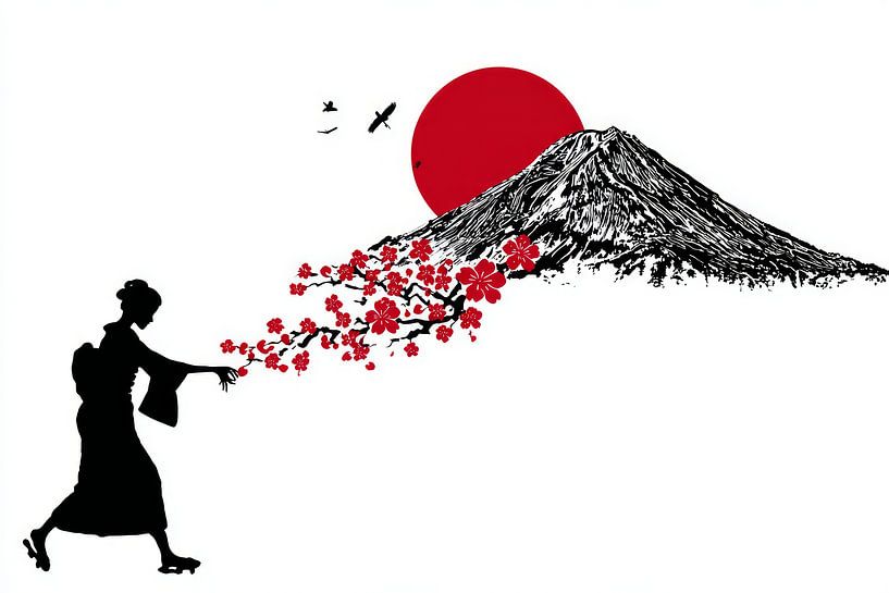 picturesque modern japanese art minimalism by Egon Zitter