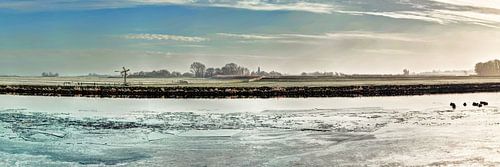 Kager Ader Polder Nederland Panorama in de Winter