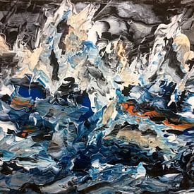 Ocean wind van Rob Hautvast- Abstract kunstschilder