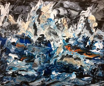 Brise de l'océan sur Rob Hautvast- Abstract kunstschilder