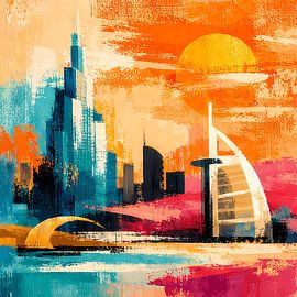 Sonnenfeuer über Dubai von ButterflyPix