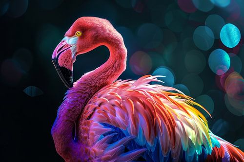 Exotic Elegance - Radiant Flamingo