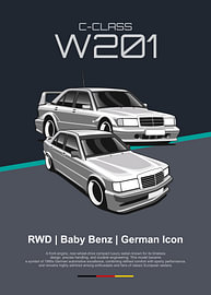 Mercedes-Benz C-Class W201 by Kaminarirace
