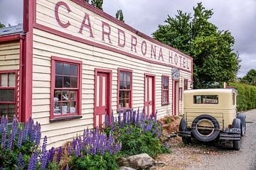 Historisch Cardrona Hotel, Nieuw Zeeland van Christian Müringer