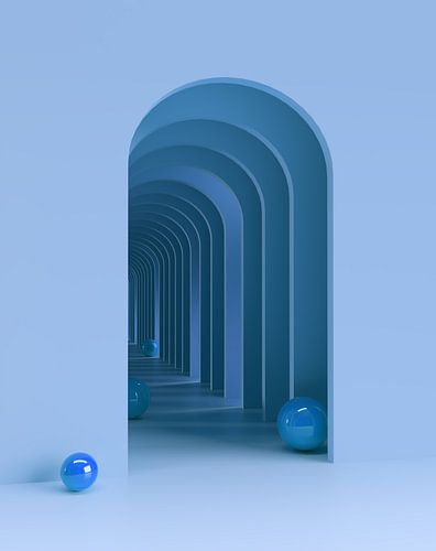 Blauwe bogen