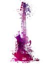 Gitarre 38 Musikkunst #Gitarre #Musik von JBJart Justyna Jaszke Miniaturansicht